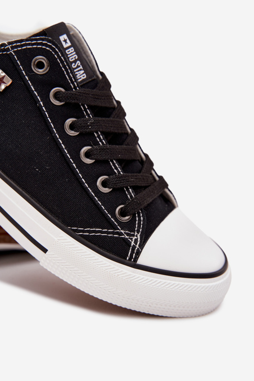 Чоловічі Низькі Тканинні Кросівки Big Star DD174504 Чорні