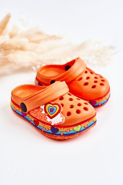 Дитячі тапочки поролонові Crocs Orange Charie