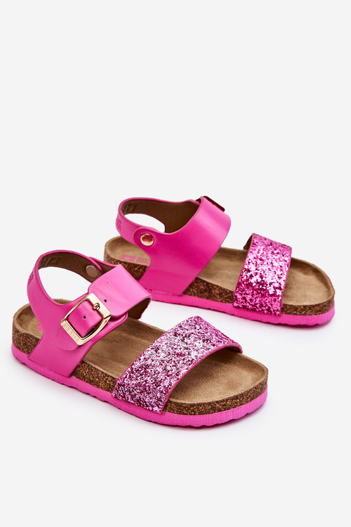 Шкіряні дитячі сандалі Big Star LL374135 Рожеві