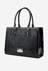 Лакована сумка з тисненим малюнком NOBO BAG6150-M20 Чорна