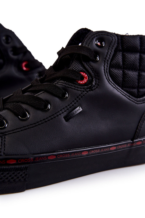 Чоловічі кросівки з високими утепленими кросами KK1R4054C чорні