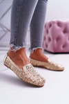Жіночі плетені балерини Lu Boo Gold 4Ever