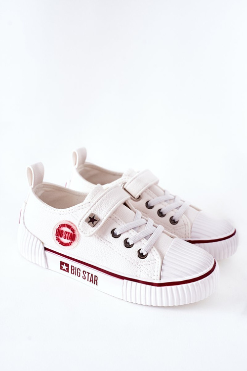 Дитячі шкіряні кросівки BIG STAR II374040 Білі