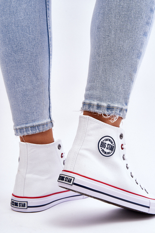 Жіночі класичні високі кросівки Big Star T274026 Білі