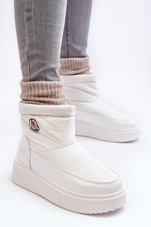 Жіночі слипони на платформі білі Gattea