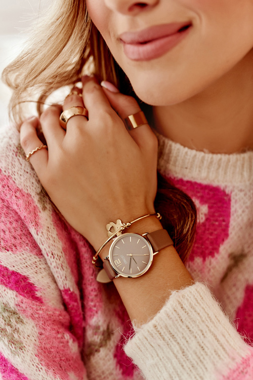 Дивитися на шкіряному ремінці без нікелю ERNEST Brown