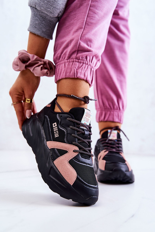 Жіночі кросівки Memory Foam Big Star JJ274599 Black-Pink