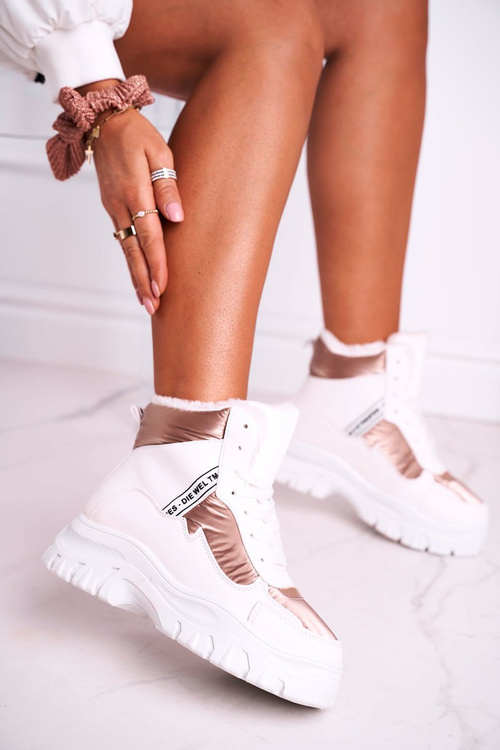 Жіночі зимові черевики з хутром White Euphoria