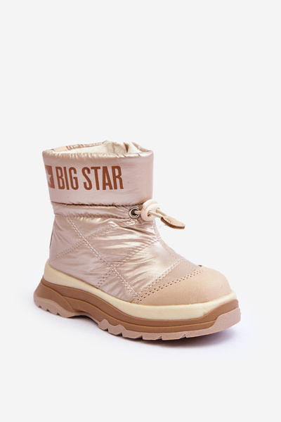 Дитячі утеплені зимові черевики на блискавці чорні Big Star MM374197