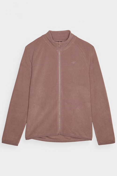 Жіночий звичайний фліс з коміром 4F бежевий 4FWMM00TFLEF294-83S