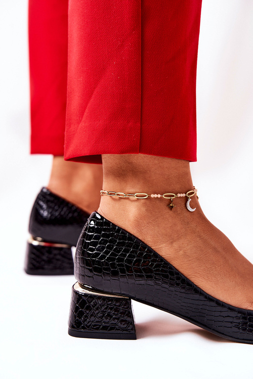 Лаковані туфлі-змійки Lewski 3118 Black