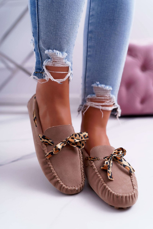 Жіночі мокасини Lu Boo Comfortable Beige Plummy