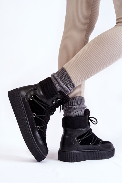 Жіночі зимові черевики La.Fi 280072B-QN Чорні