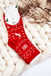 Жіночі шкарпетки з новорічним візерунком Reindeer Red