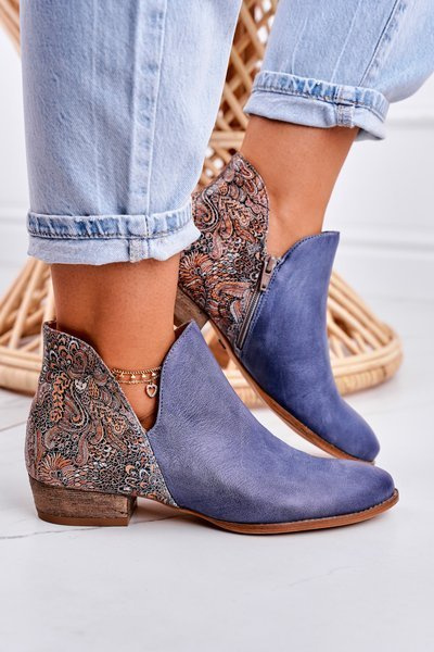 Жіночі шкіряні черевики Maciejka Гранат 04091-27