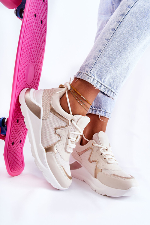 Жіночі модні кросівки світло-бежеві Allie