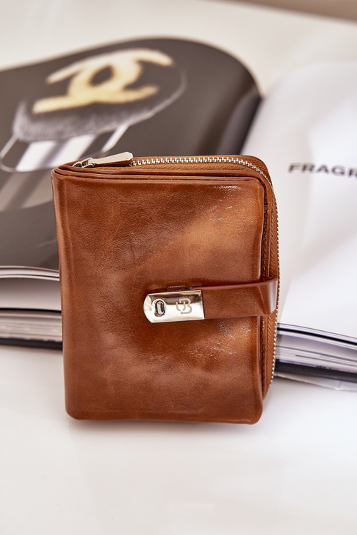 Лакований Жіночий Гаманець Коричневий Yathika