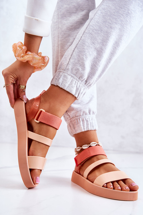 Ароматні гумові босоніжки на липучці ZAXY HH285288 Помаранчевий