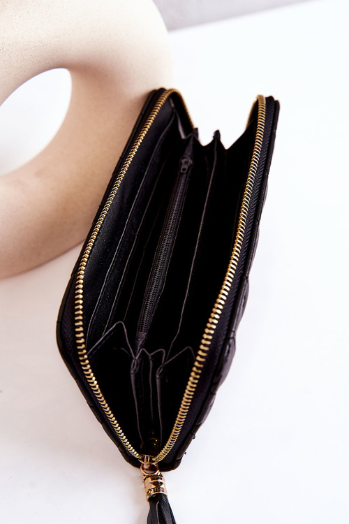 Великий стьобаний гаманець Black Selley з бахромою