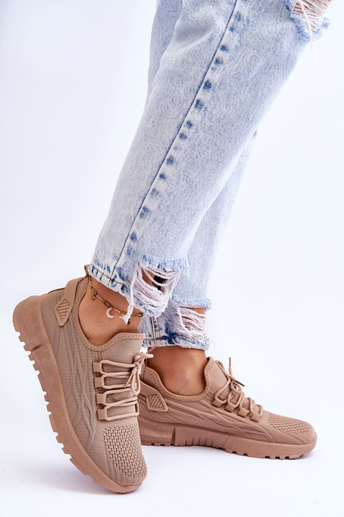 Жіночі сліпони Спортивні кросівки Темно-бежевий Rosett