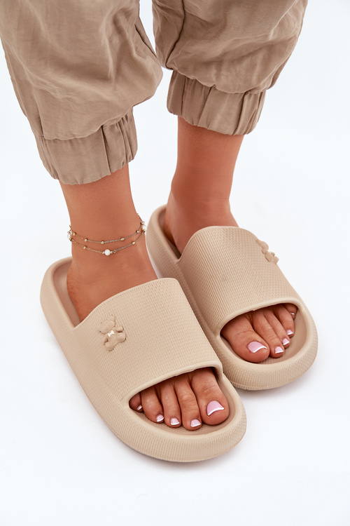 Пінні Жіночі Сандалі На Платформі З Ведмедиком Vinceza 75210 Бежеві