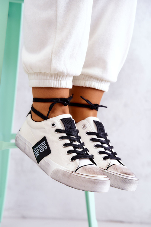 Жіночі кросівки BIG STAR JJ274350 Біло-чорні