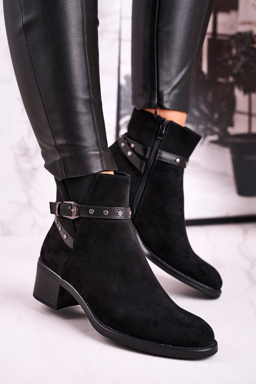 Жіночі черевики Sergio Leone Suede Black BT615