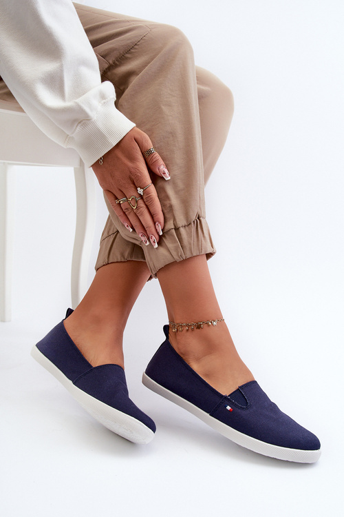 Жіночі темно-сині парусинові кросівки Adrancia