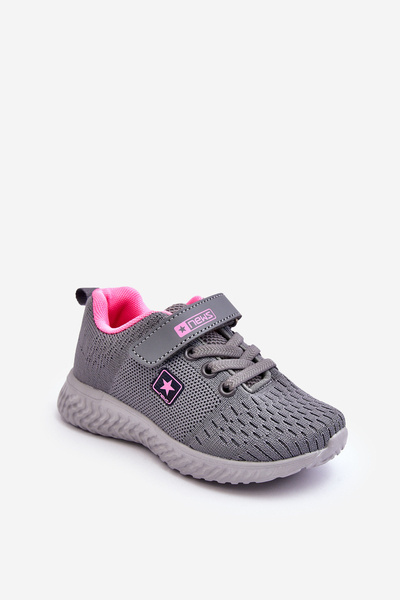 Дитяче спортивне взуття зі шнурівкою Grey Brego