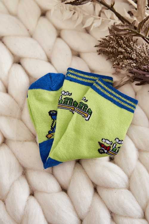 Дитячі бавовняні шкарпетки з малюнком, 5 шт., різнокольорові