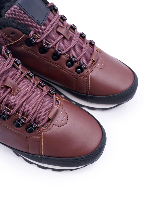 Чоловічі трекінгові високі черевики для активного відпочинку коричневого кольору