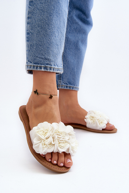 Жіночі білі квіткові тапочки Eelfan