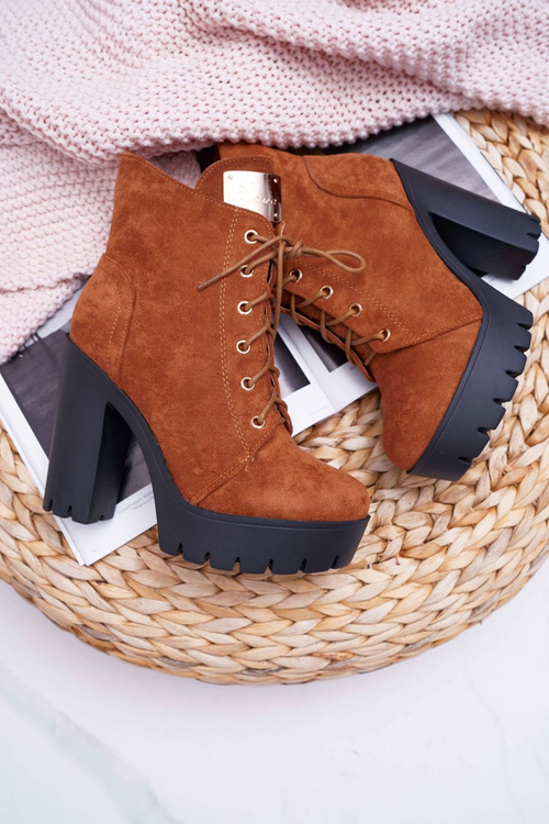 Жіночі високі чоботи Camel Suede Grunge Midow