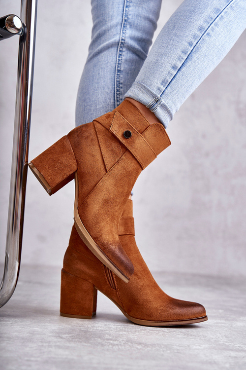 Жіночі замшеві черевики La.Fi 260041C-SU Camel