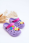Дитячі поролонові легкі босоніжки Crocs Violet Sweets