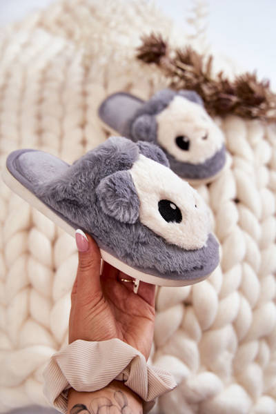 Дитячі хутряні сліпони Grey Alize