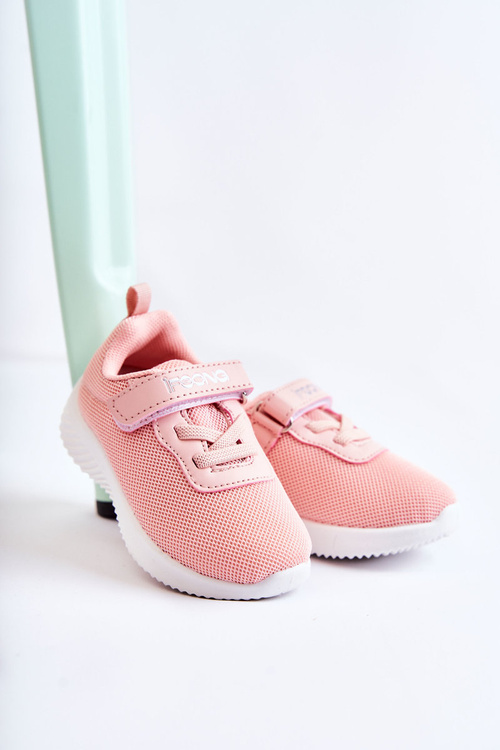 Дитяче спортивне взуття на липучці Lexy рожевого кольору