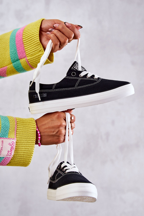 Жіночі тканинні кросівки Big Star KK274019 Чорні