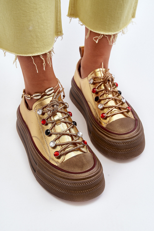 Жіночі кросівки на платформі GOE NN2N4055 Gold