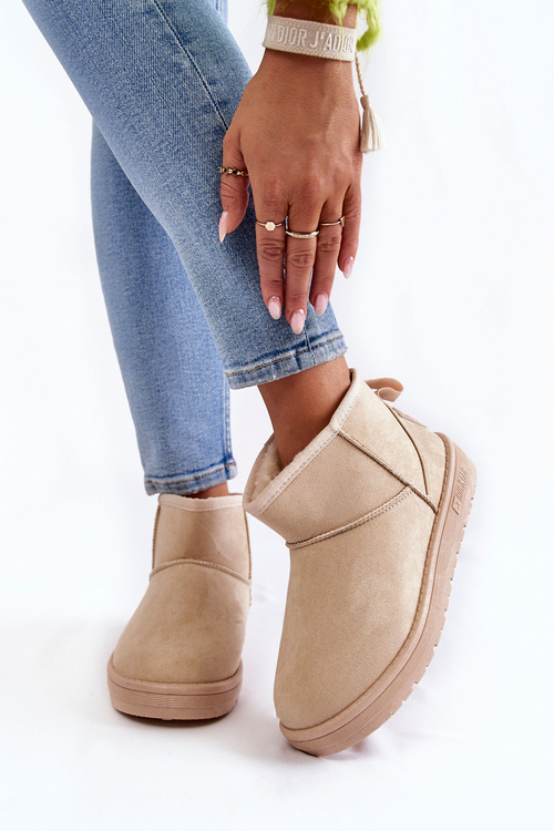 Жіночі теплі зимові черевики Big Star KK274290 Бежеві