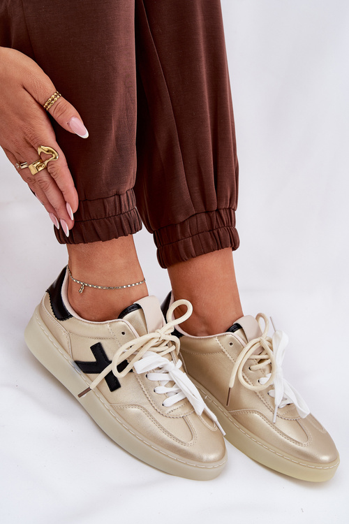 Низьке Жіноче Спортивне Взуття Золоте Зелевас