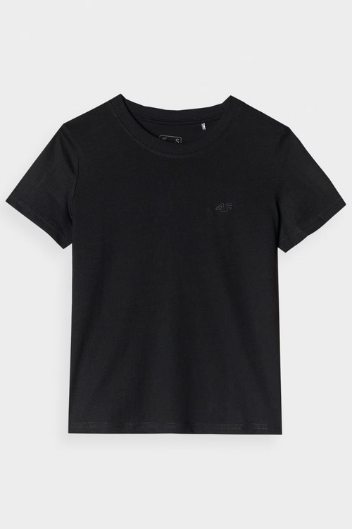 Гладка жіноча футболка Regular 4FWAW24TTSHF1650-20S чорна