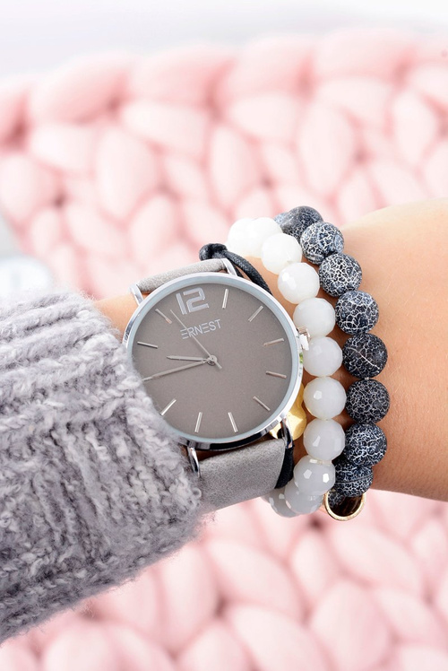 Жіночий годинник Ernest Claire темно-сірий