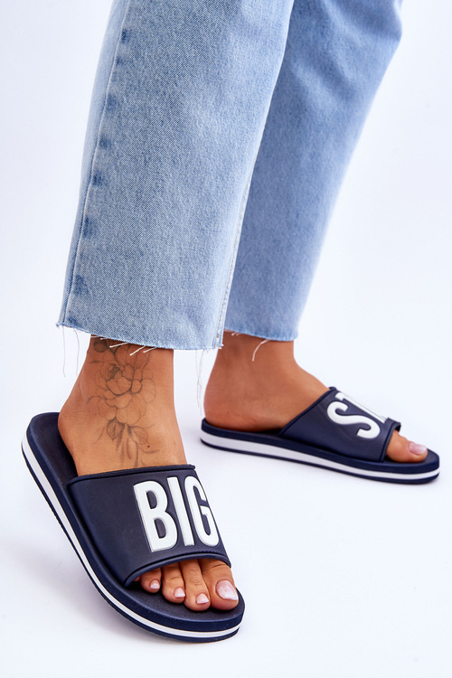 Жіночі класичні тапочки Big Star JJ274A323 Темно-сині