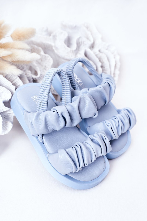 Дитячі босоніжки на шнурку Blue Sweetness