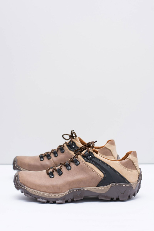 Чоловічі шкіряні коричневі трекінгові напівчеревики Bednarek