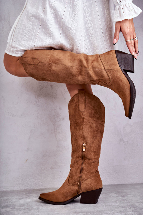 замшеві ковбойські чоботи Brown Casey