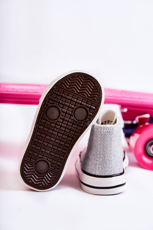 Дитячі високі кросівки Silver Catrina