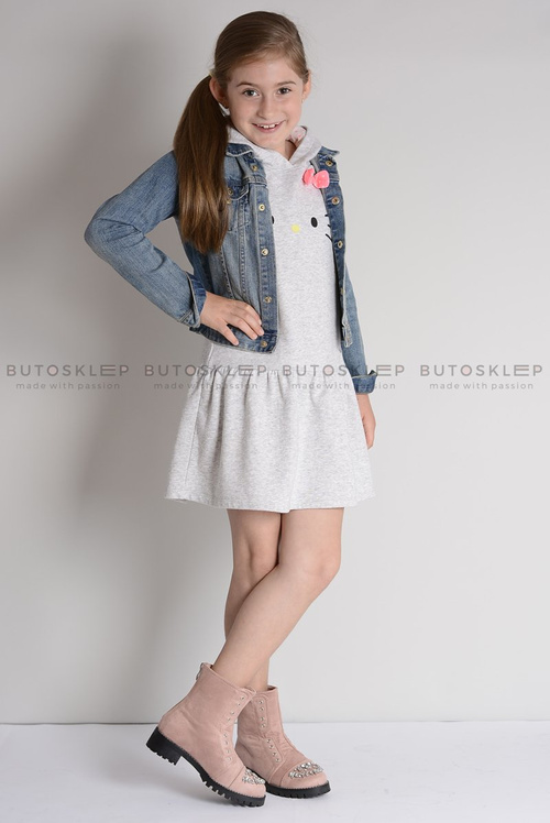 Лу Бу | Дитячі ботильйони Zirconia Powder Pink LittleCarrie