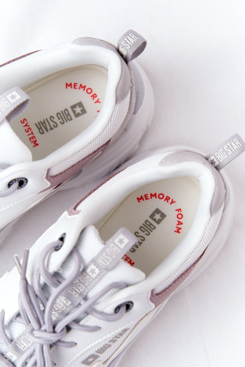 Жіночі кросівки Memory Foam Big Star HH274255 біло-фіолетові